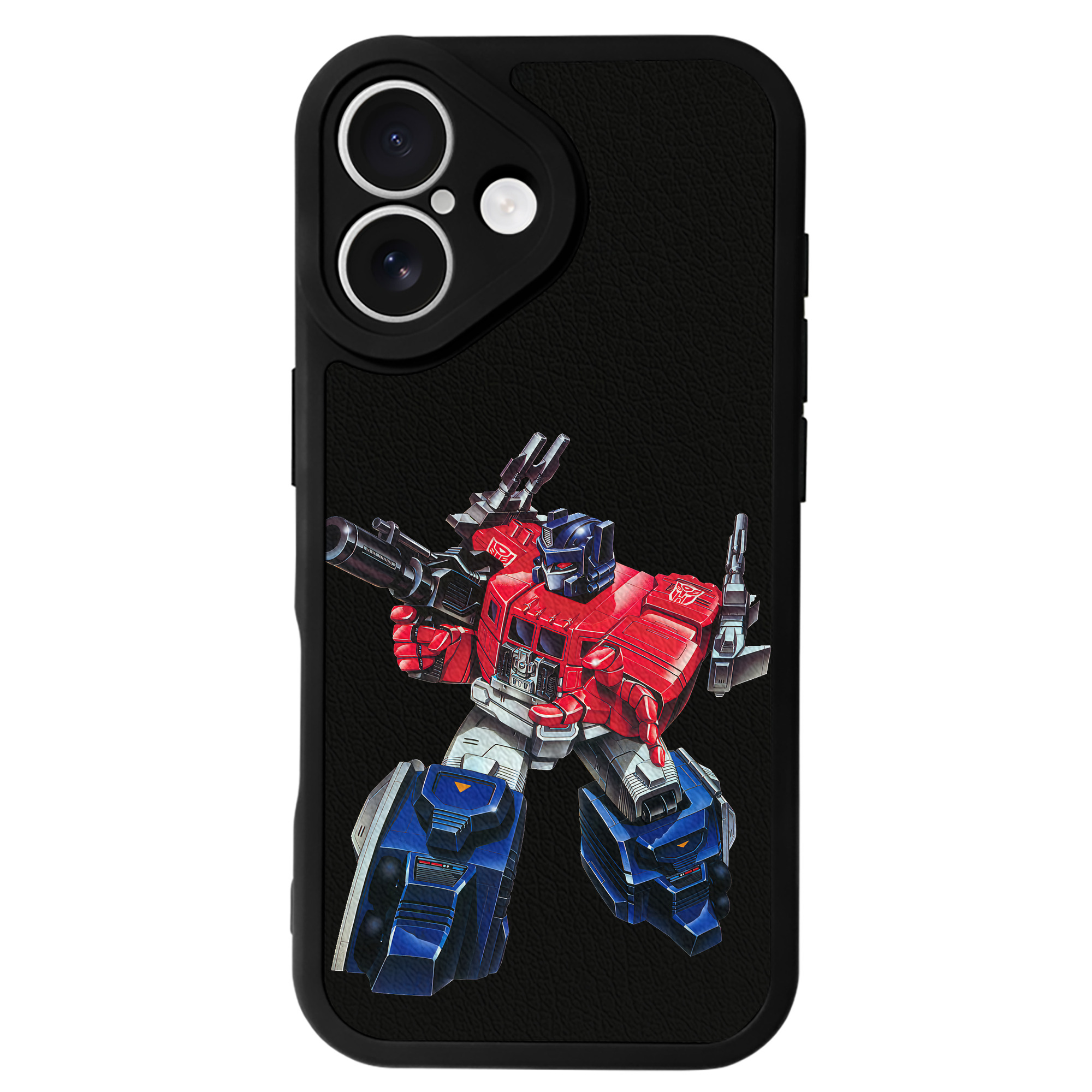 （画像用） Transformers トランスフォーマー 【iPhone 16シリーズ対応】シリコンスマホケース（レザー調） 材質：シリコン